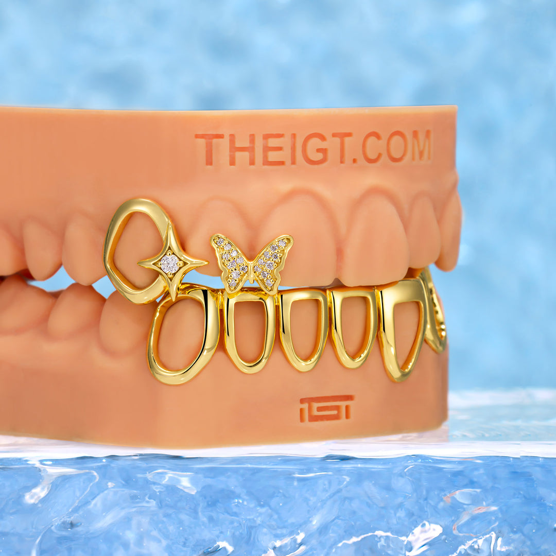 Diamond Butterfly Celestial Grillz