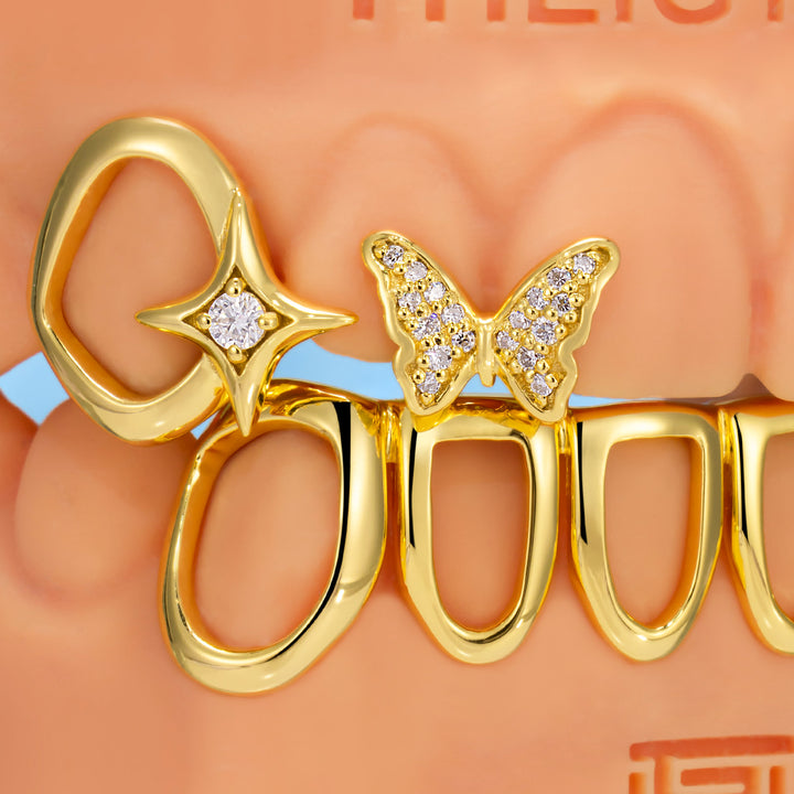 Diamond Butterfly Celestial Grillz