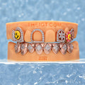 Diamond Smile Face And Sunflower Grillz
