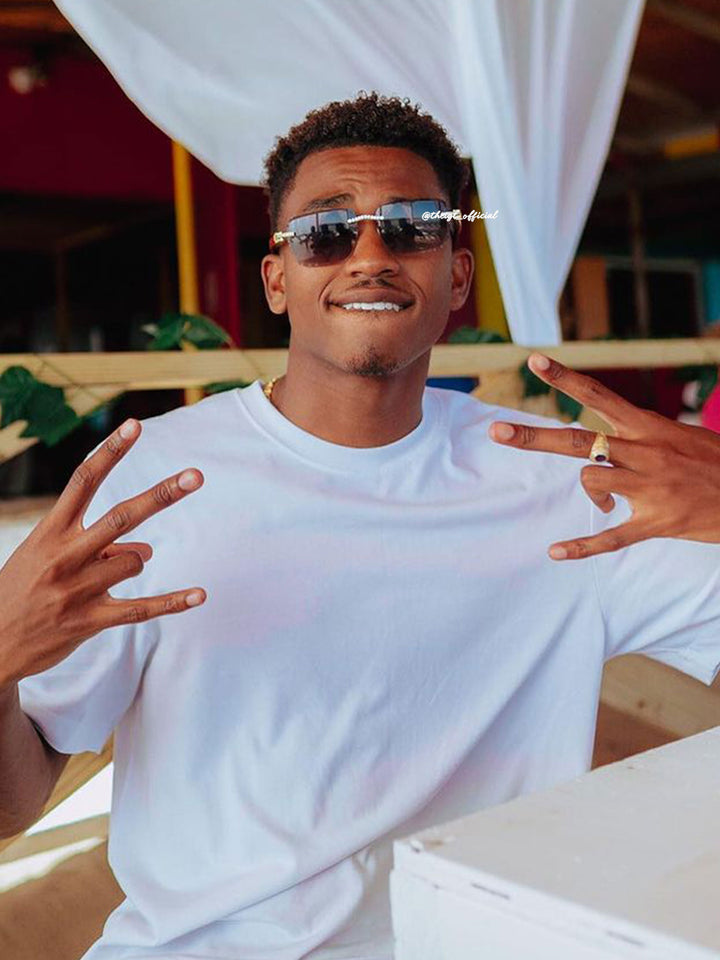 Diamond Cut Moissanite Sunglasses In White Gold