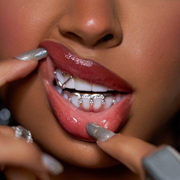 Diamond Heart & Wave Style Grillz