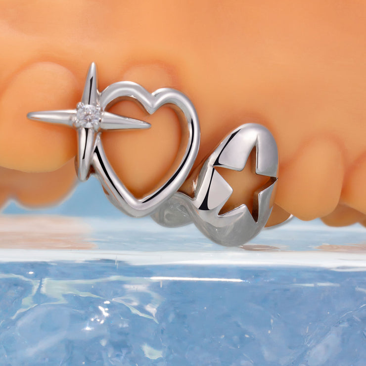Double Cap With Star Grillz