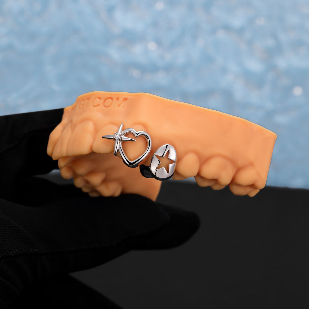 Double Cap With Star Grillz