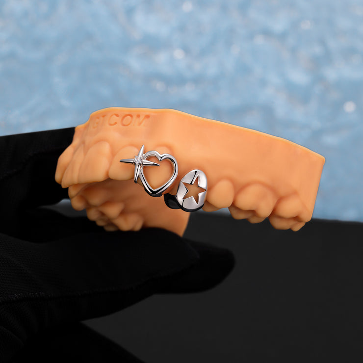 Double Cap With Star Grillz