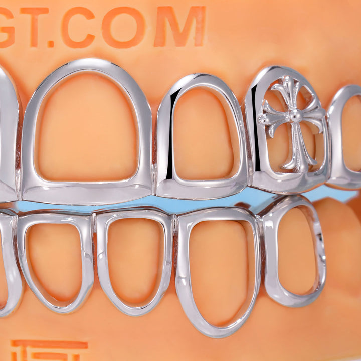 Double Cross Open Face Grillz