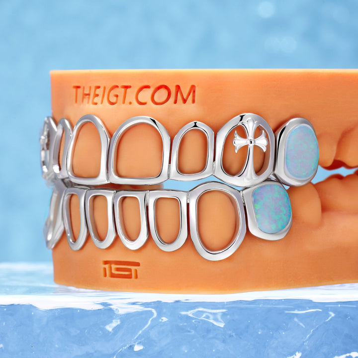 Double Cross Open Face Grillz