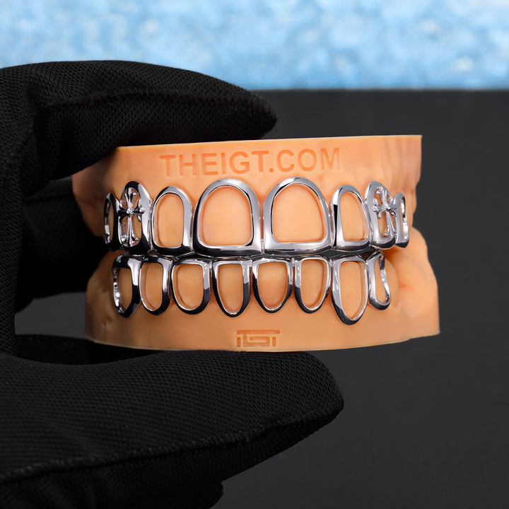 Double Cross Open Face Grillz