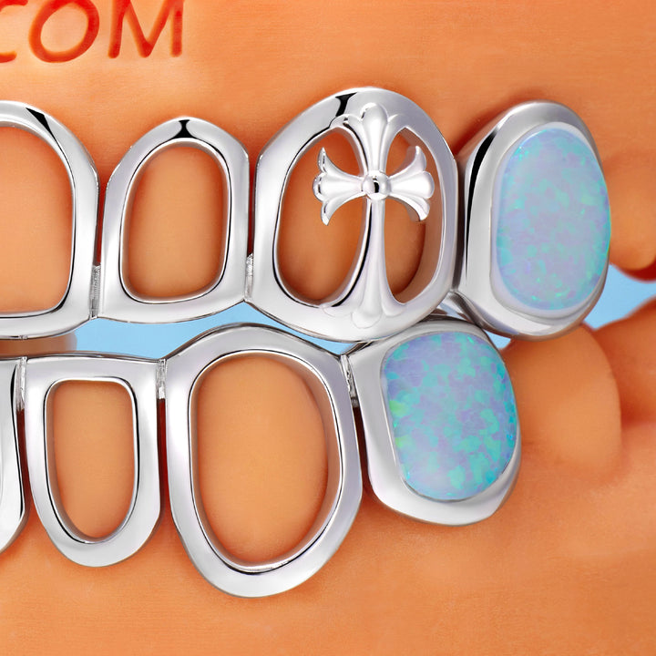 Double Cross Open Face Grillz