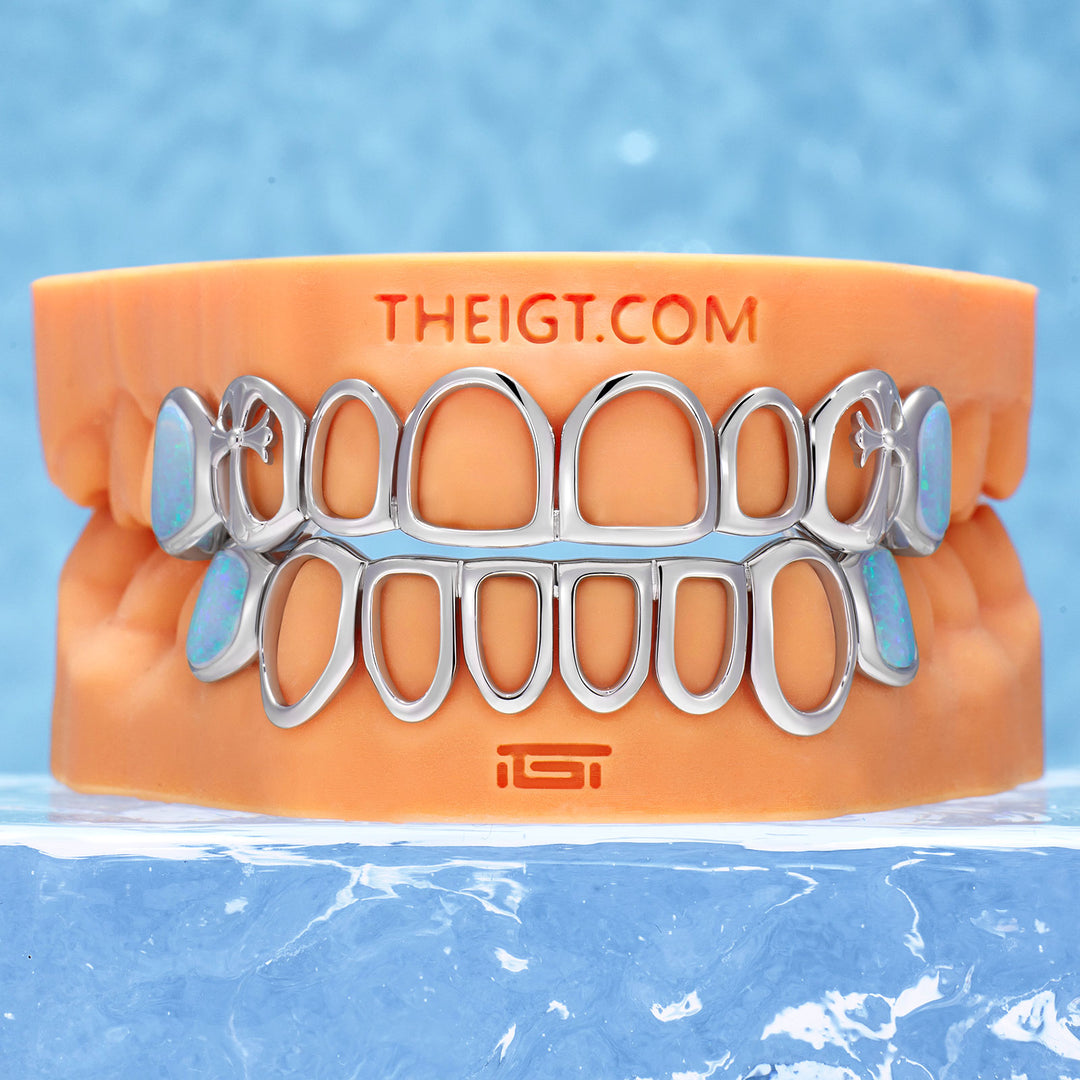 Double Cross Open Face Grillz