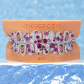 Double Heart Mosaic Iced Out Grillz - ICEGIANT