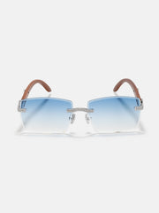 Double Row Moissanite Rimless Sunglasses