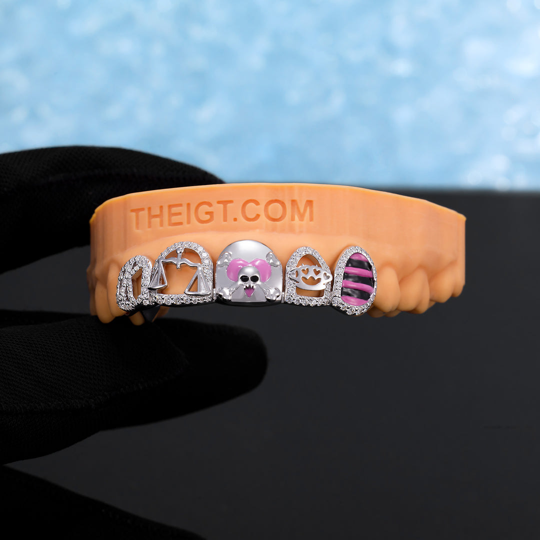 Emblem K Grillz (Skull & Scales)