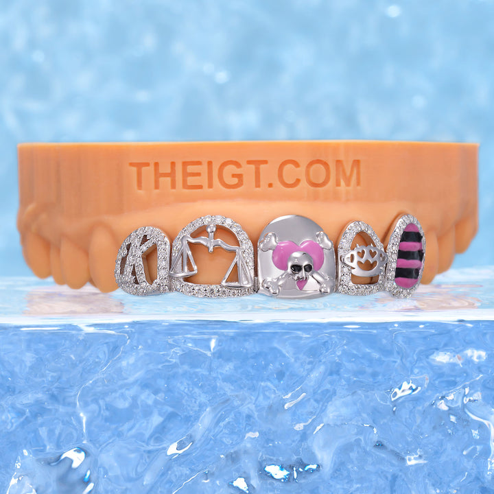 Emblem K Grillz (Skull & Scales)