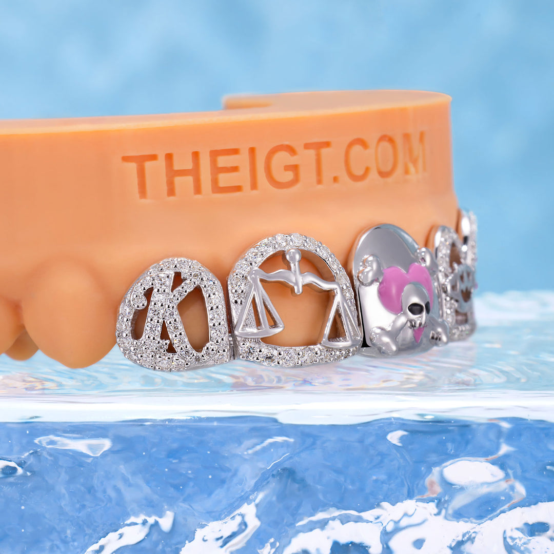 Emblem K Grillz (Skull & Scales)