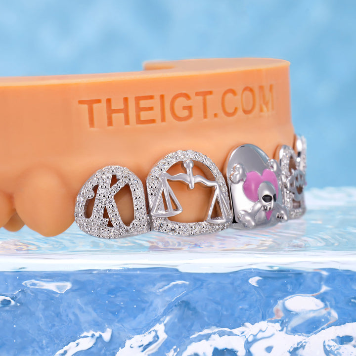 Emblem K Grillz (Skull & Scales)