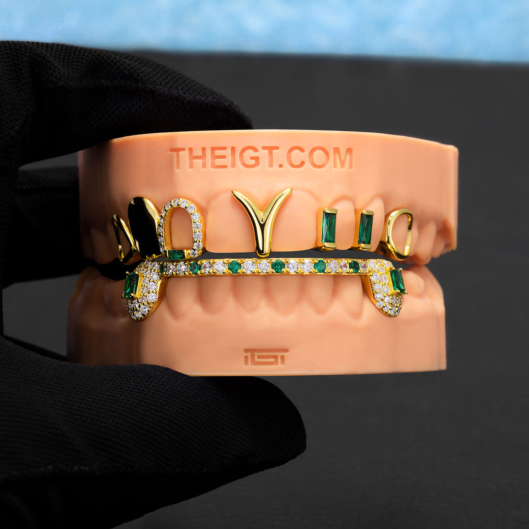 Emerald Cut Fang Grillz