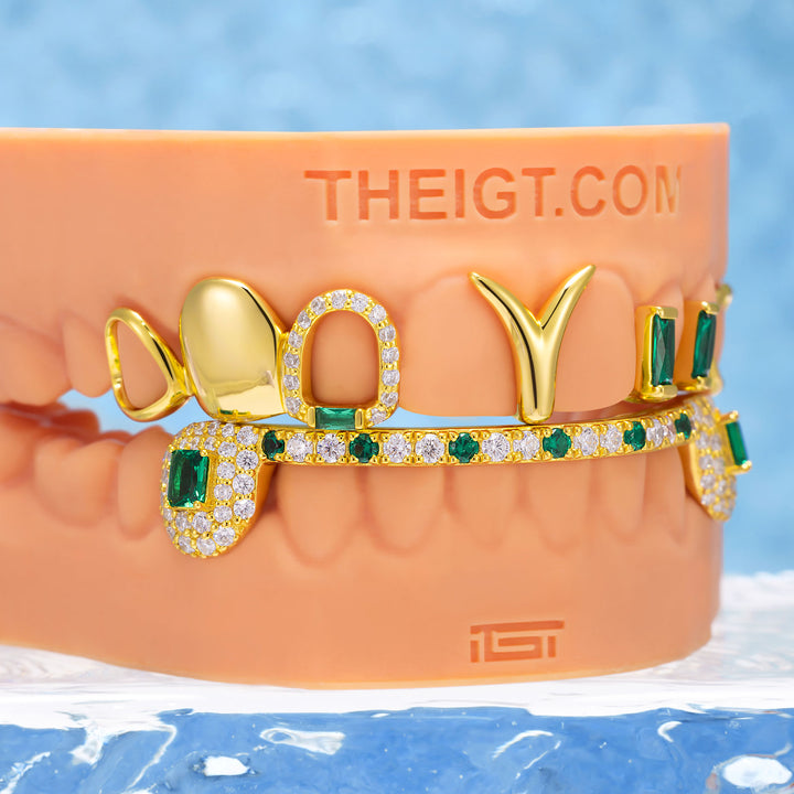 Emerald Cut Fang Grillz