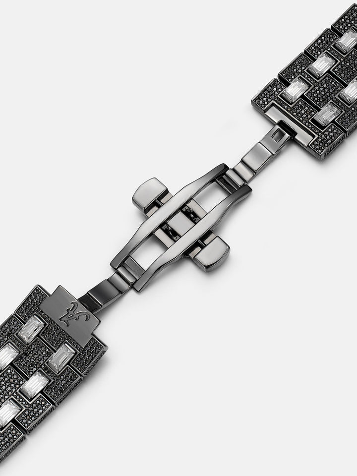Emerald & Round Cut Moissanite Band For Apple Watch