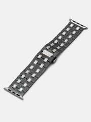 Emerald & Round Cut Moissanite Band For Apple Watch