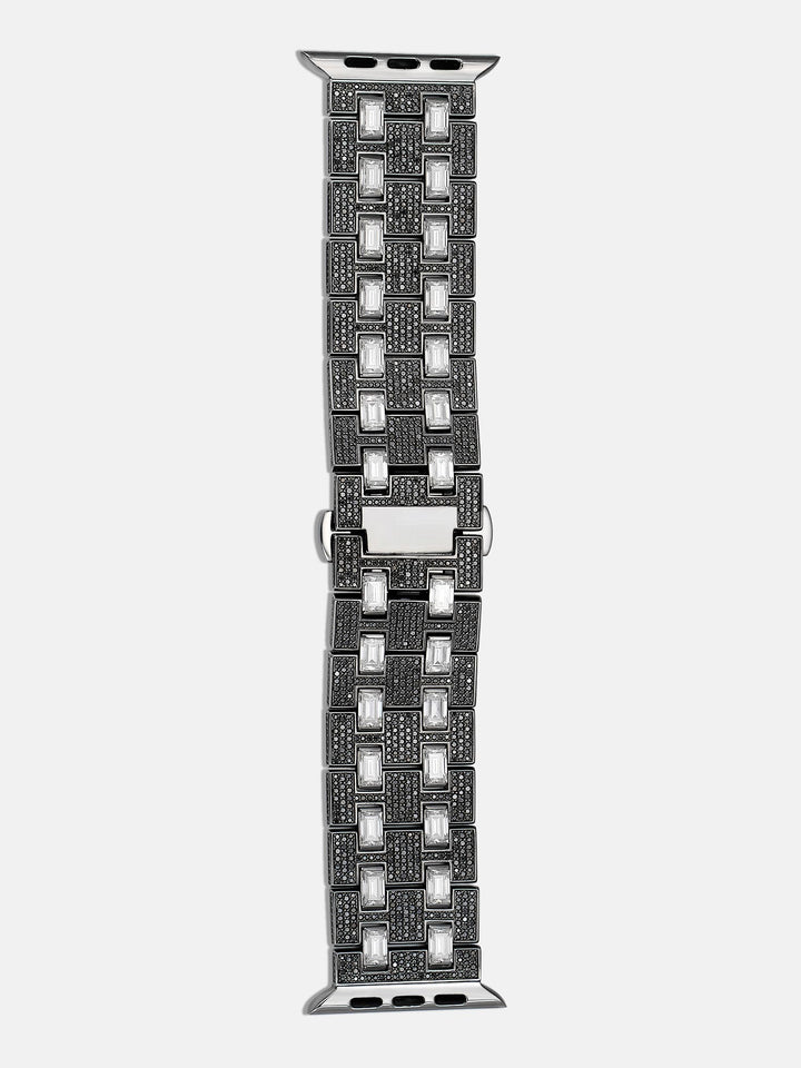 Emerald & Round Cut Moissanite Band For Apple Watch