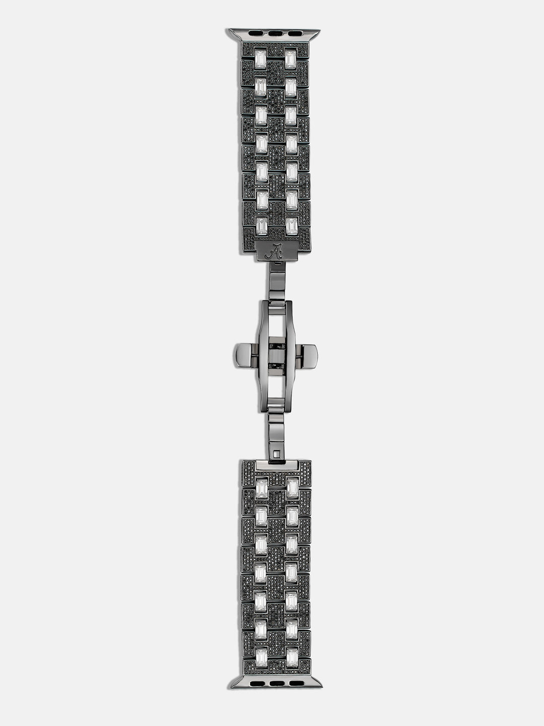 Emerald & Round Cut Moissanite Band For Apple Watch