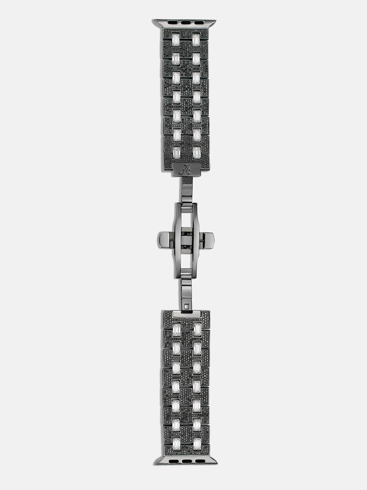 Emerald & Round Cut Moissanite Band For Apple Watch