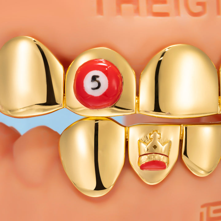 Emoji Icon Solid Gold Grillz