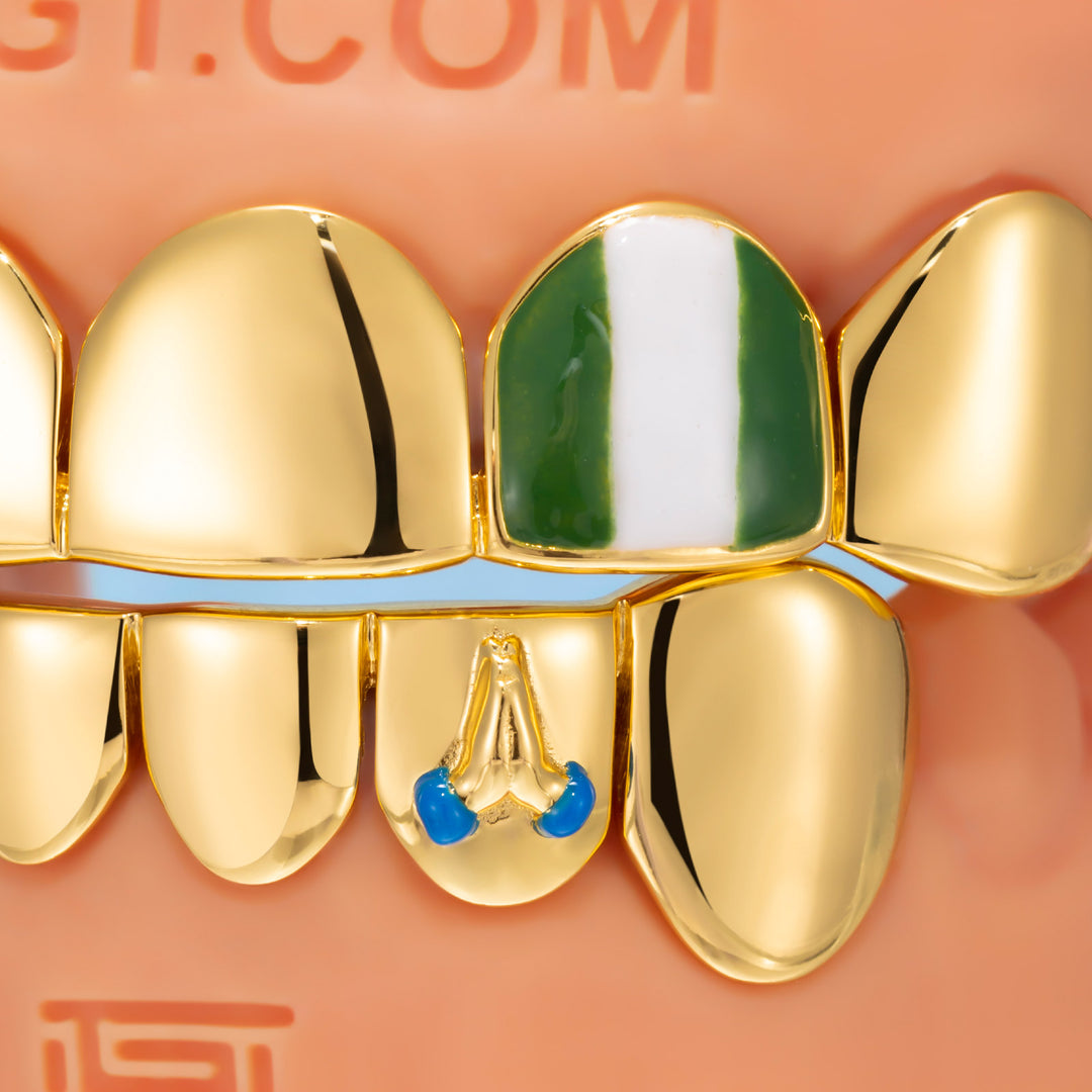 Emoji Icon Solid Gold Grillz