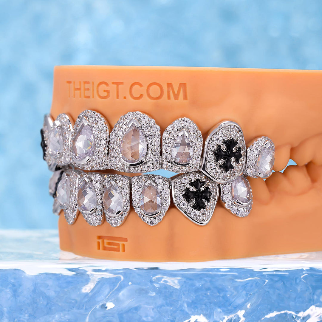 Fang Cross & Pear Cut Grillz