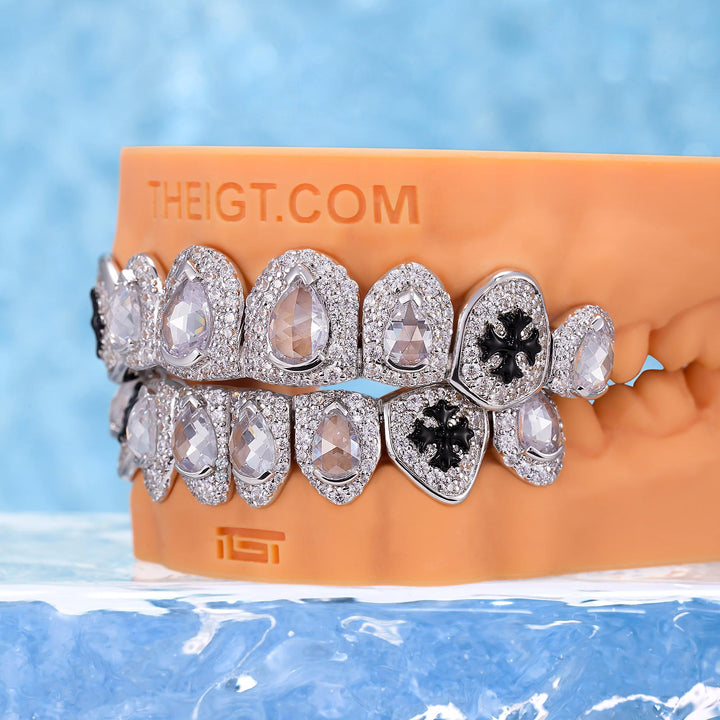 Fang Cross & Pear Cut Grillz