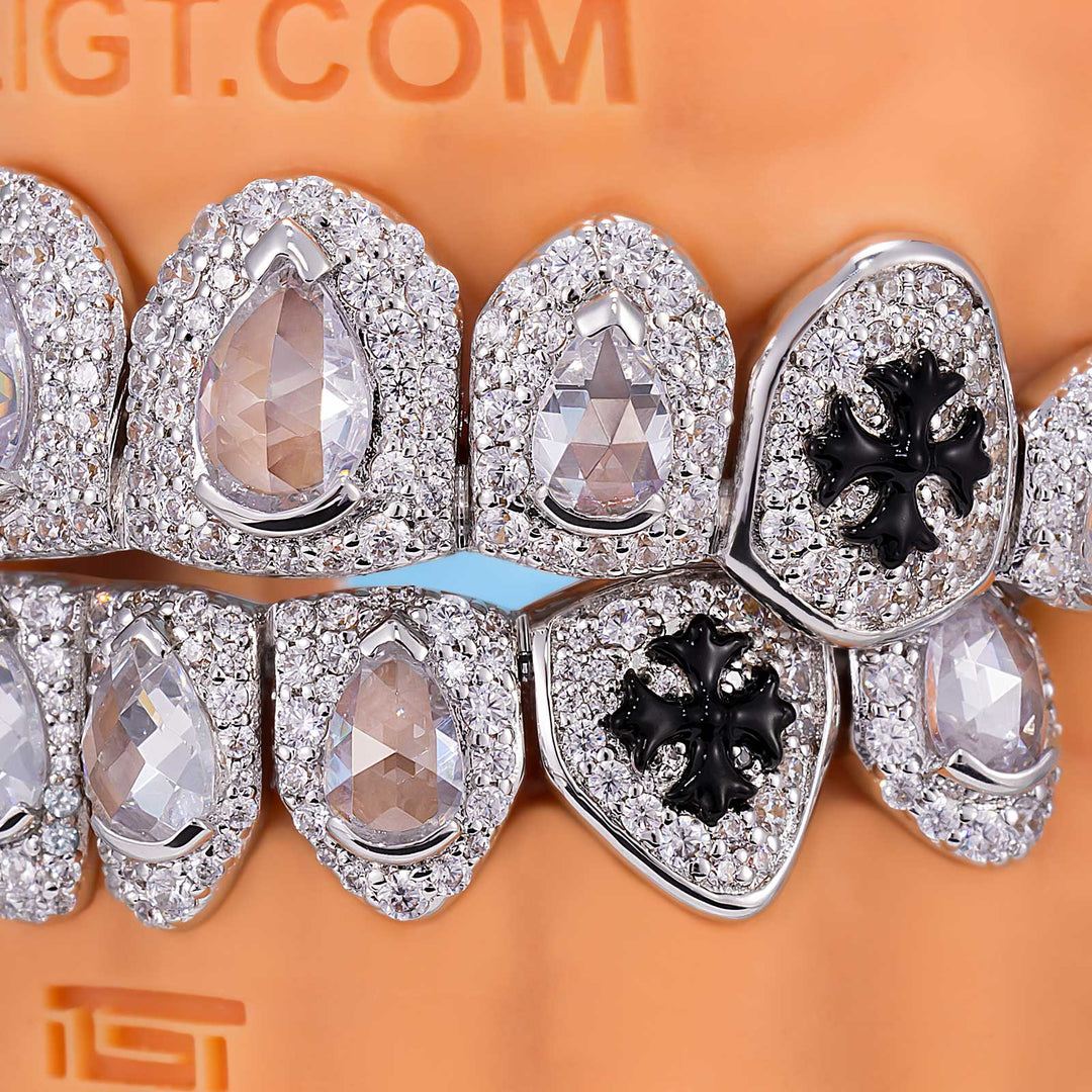 Fang Cross & Pear Cut Grillz