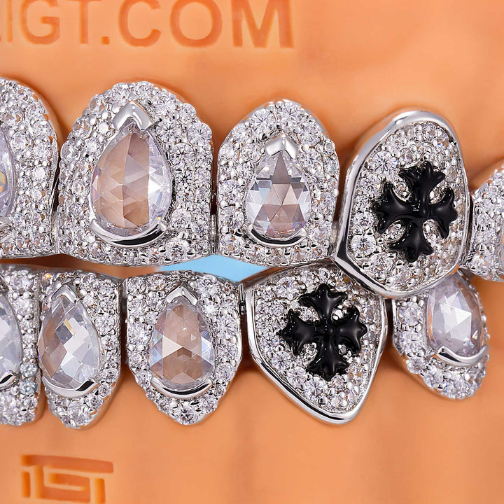 Fang Cross & Pear Cut Grillz