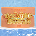 Filigree Lion Bamboo Open Face Letter Grillz - ICEGIANT