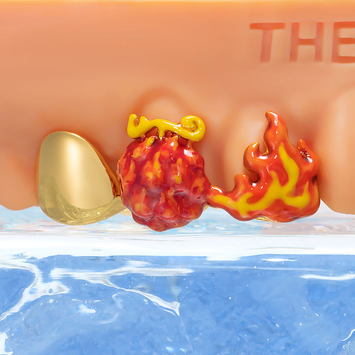 "Fire Dragon & Evil Fruit" Enamel Grillz