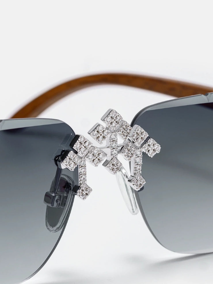 Fleuree Moissanite Sunglasses In White Gold