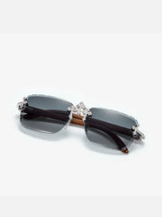 Fleuree Moissanite Sunglasses In White Gold