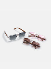 Fleuree Moissanite Sunglasses In White Gold