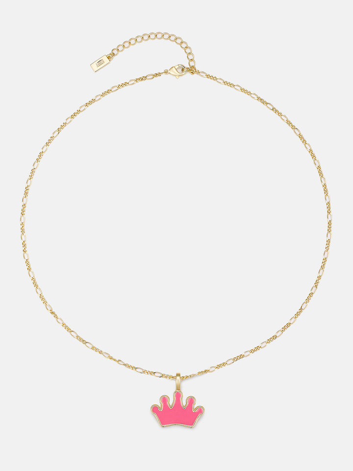 Fluid Enamel Crown Necklace