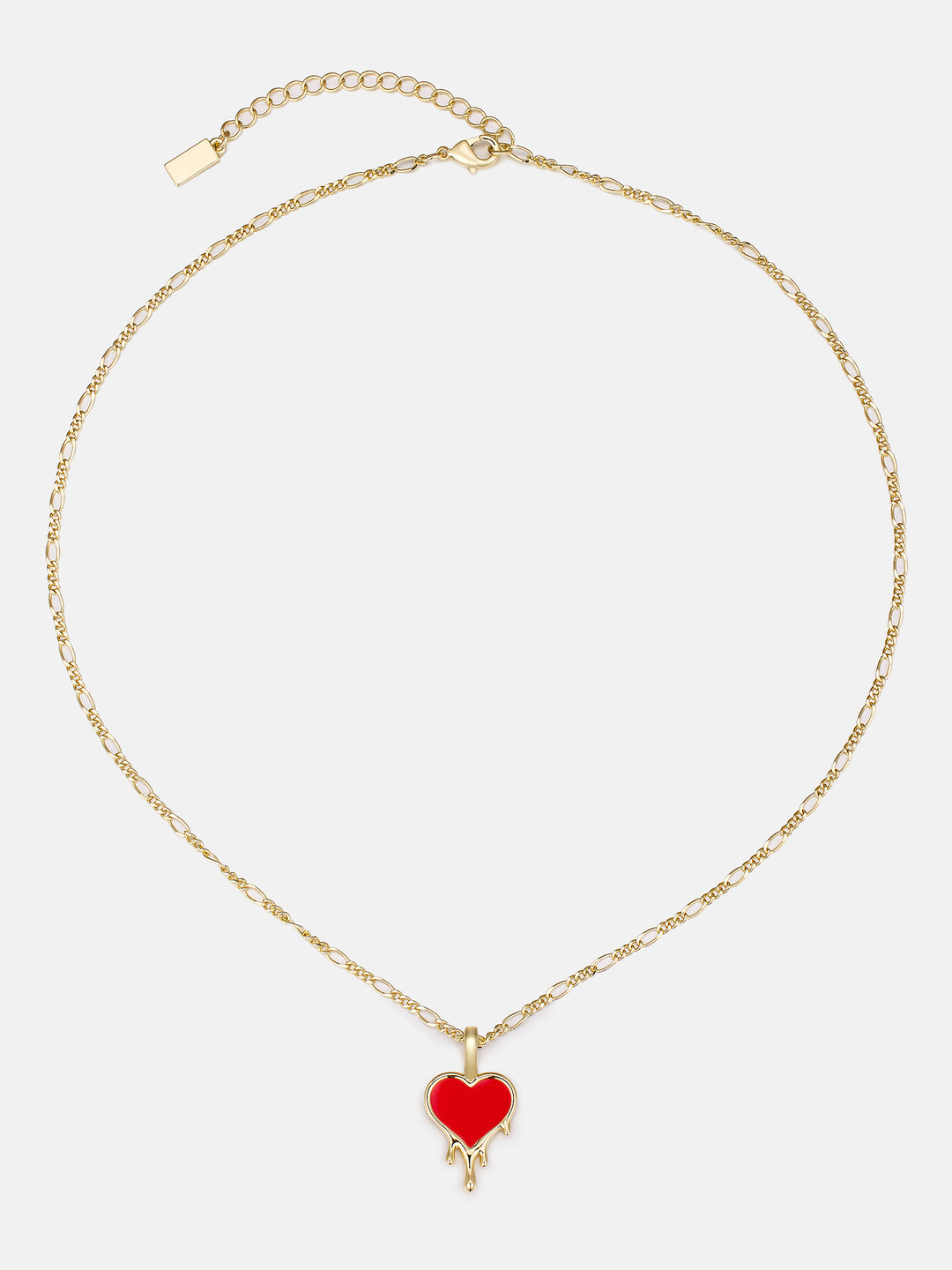 Fluid Enamel Heart Necklace