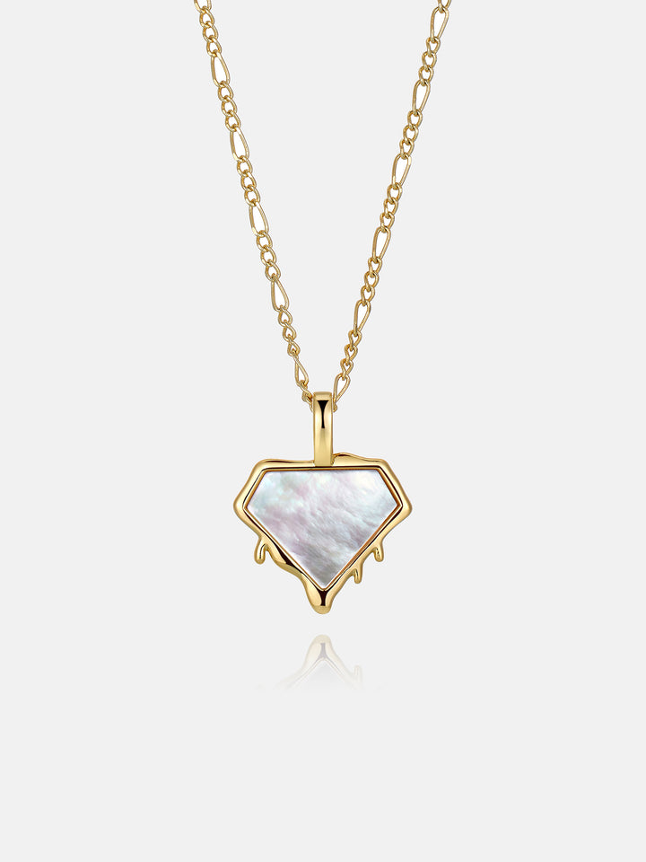 Fluid White Fritillaria Diamond Necklace
