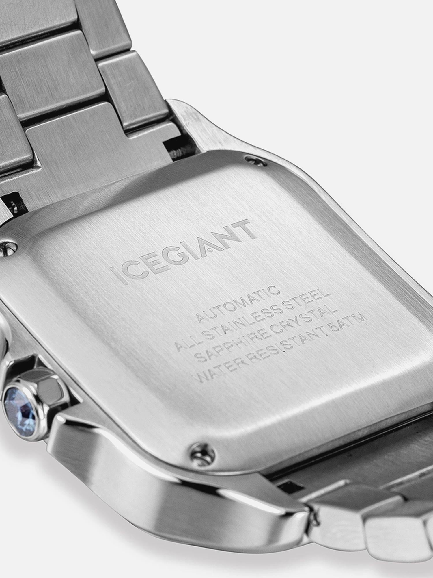 Fully Iced Out Rectangle Moissanite Watch | ICEGIANT
