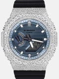 GM GBM 2100 Big Pointer Moissanite Iced Bezel