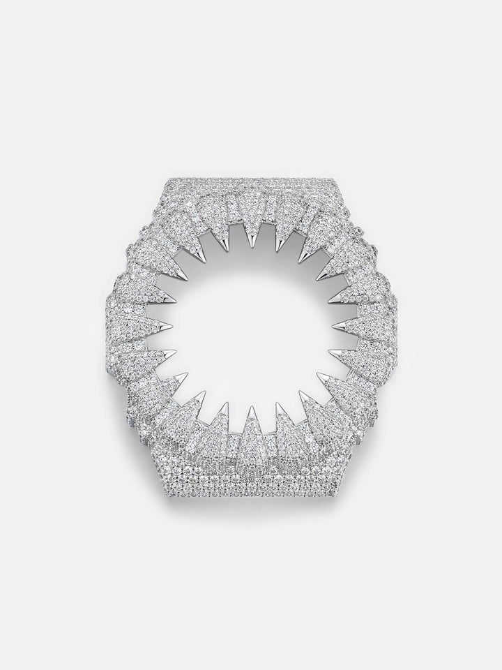 GM GBM 2100 Fang Moissanite Iced Out Bezel