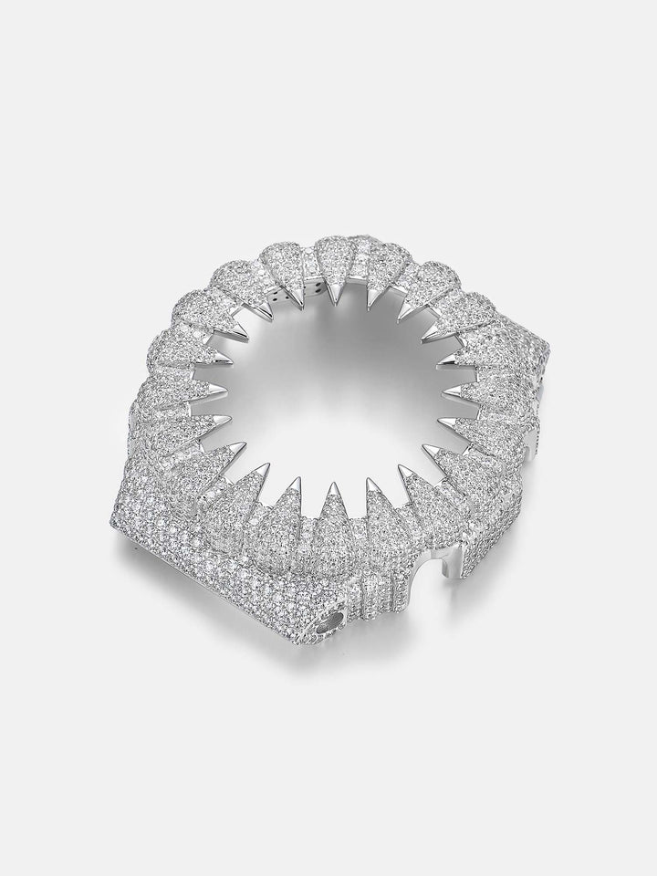 GM GBM 2100 Fang Moissanite Iced Out Bezel