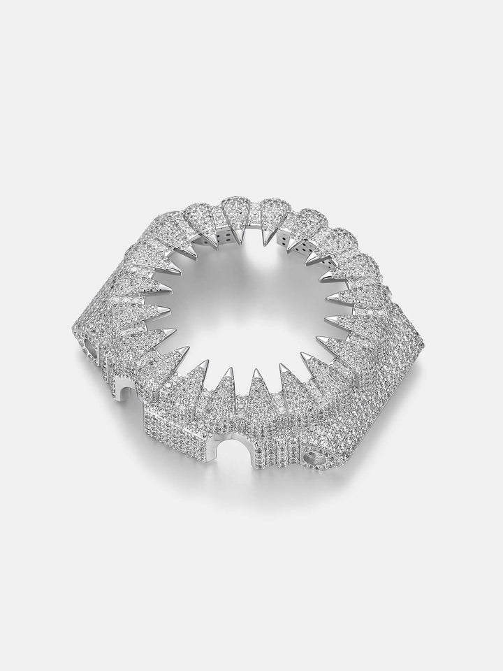 GM GBM 2100 Fang Moissanite Iced Out Bezel