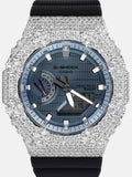 GM GBM 2100 Gothic Cross Moissanite Iced Bezel