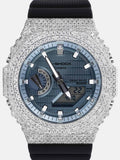 GM GBM 2100 Iced Out Moissanite Bezel