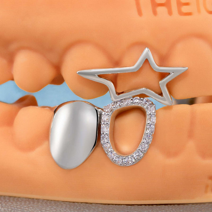 "Gap Star" Iced Open-Face Grillz