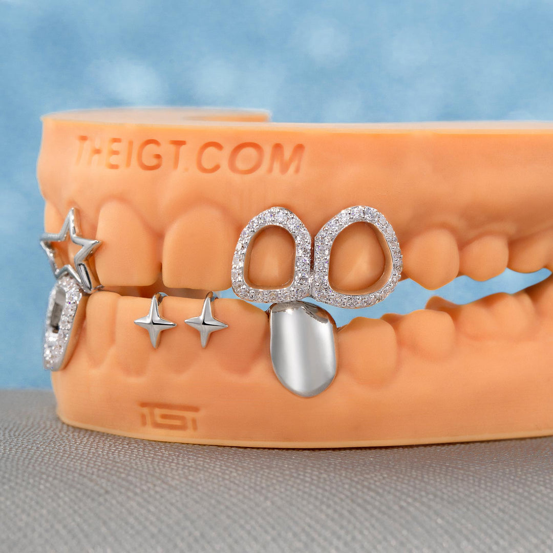 "Gap Star" Iced Open-Face Grillz