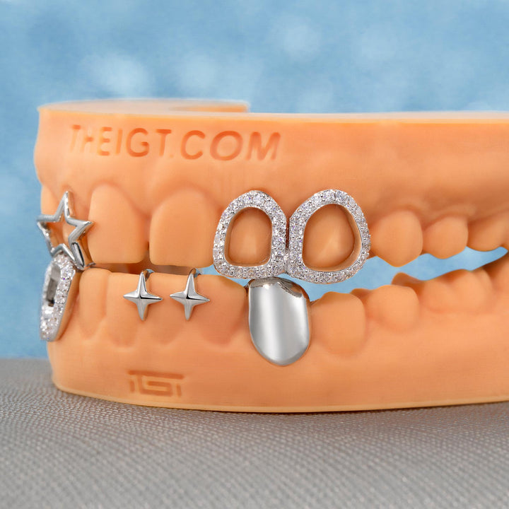 "Gap Star" Iced Open-Face Grillz